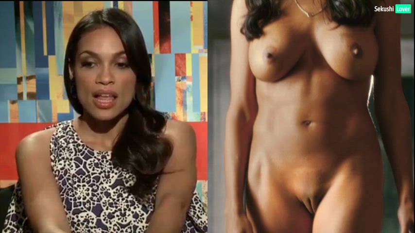 Rosario Dawson Clothed vs Unclothed