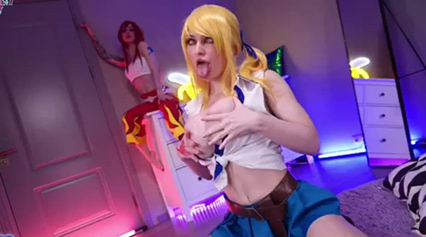 Ezra and Lucy from Fairy Tail by Purple Bitch and Amber Hallibell[self]