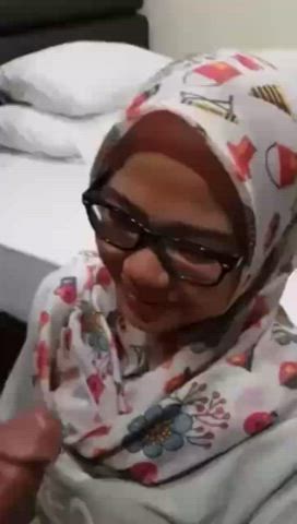 Cock Cum In Mouth Cumshot Facial Hijab Indonesian Malaysian Sucking