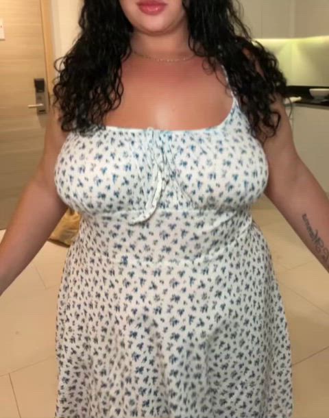 bbw chubby saggy tits clip