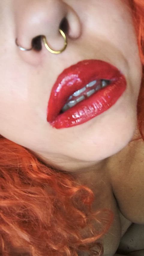 lips lipstick lipstick fetish nose clip