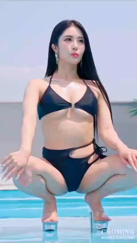 asian bikini korean model seducing sensual sexy kpop clip