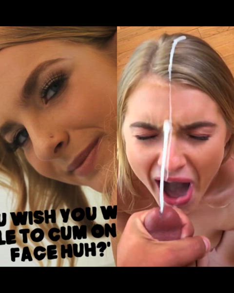 blonde blue eyes cum cumshot facial teen cum-haters facials clip