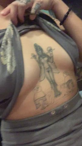cheating flashing latina nude petite solo tattoo clip