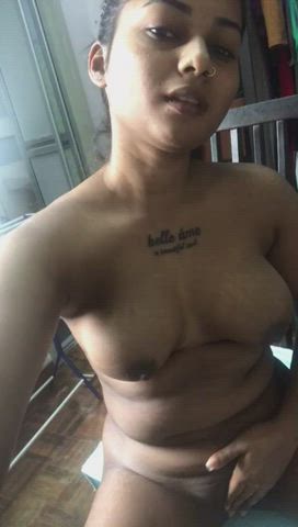 Tamil Cutie Showing Her Cute Boobs &amp; Pussy To Her Boyfriend With Voice ?❤️