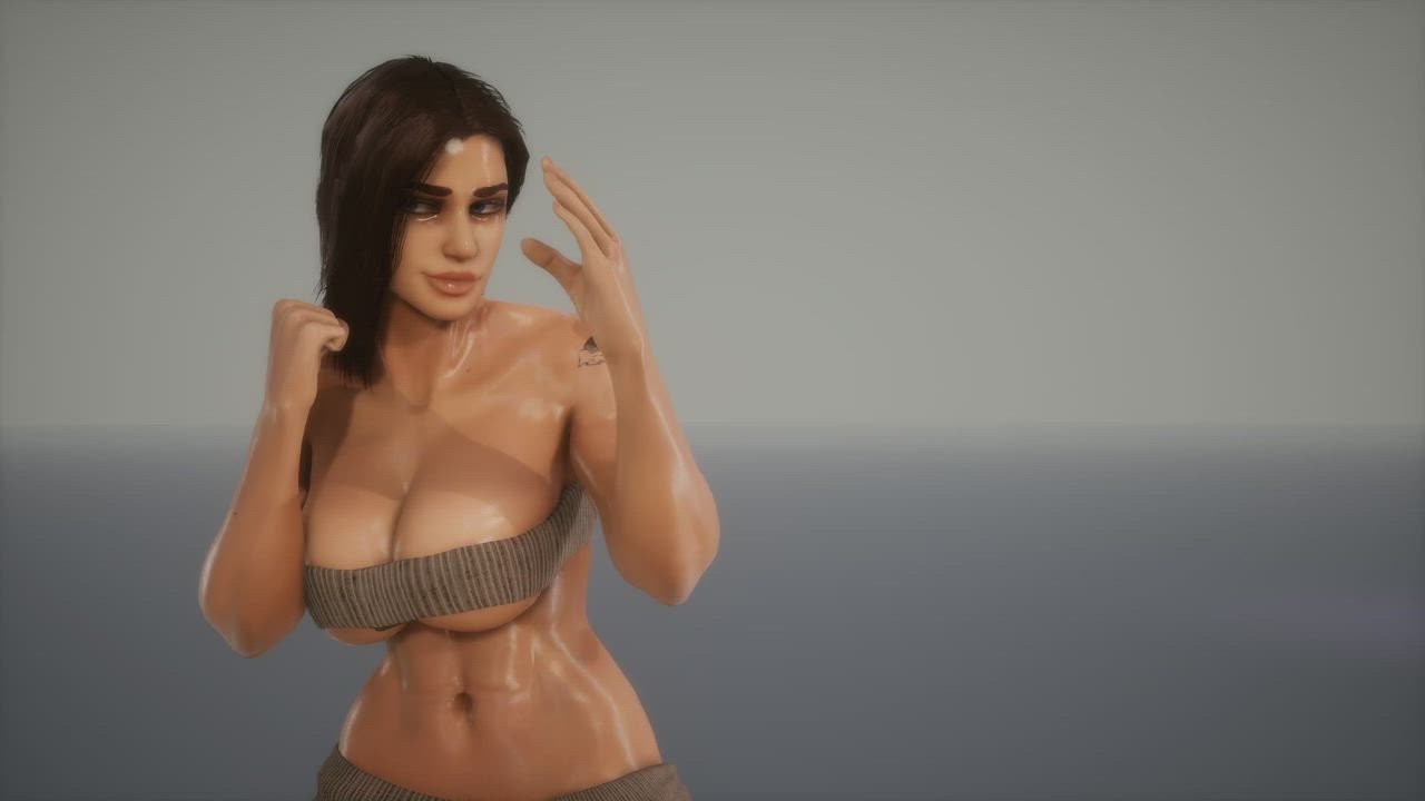 3D Big Tits Bouncing Tits Cleavage clip