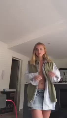 blonde strip tease white girl clip