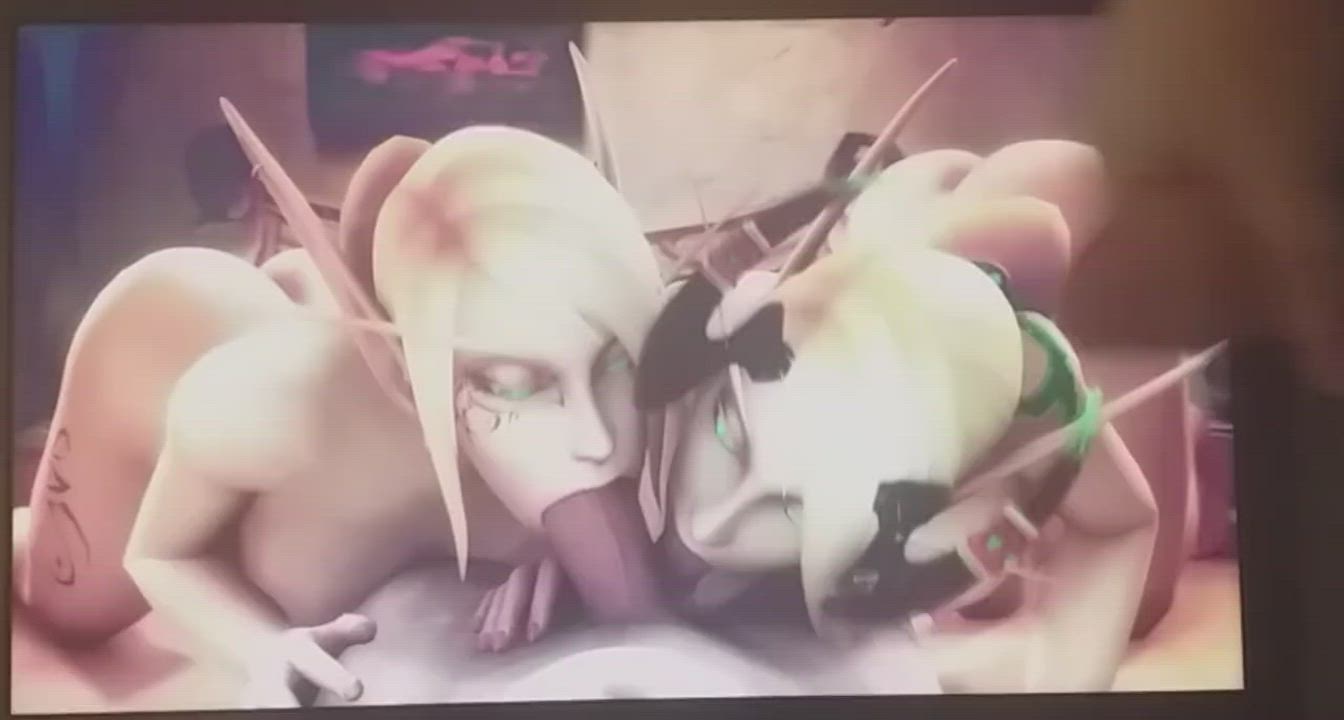 Double elf blowjob