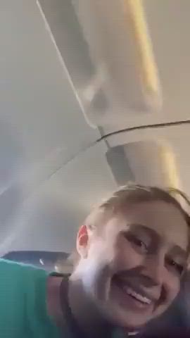 blowjob on the plane
