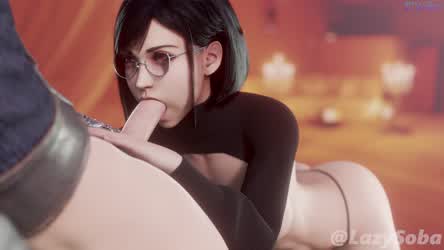 3D Animation Anime Big Ass Big Tits Blowjob Hentai NSFW Rule34 clip