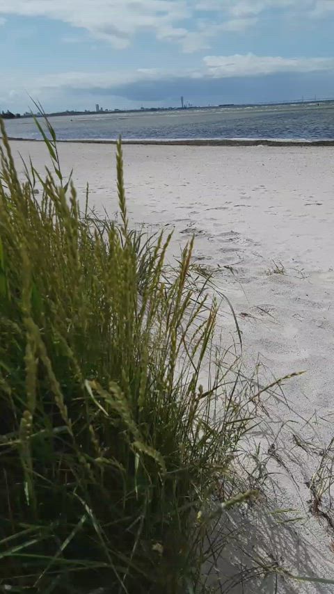 Just (M)e cumming naked on a public beach