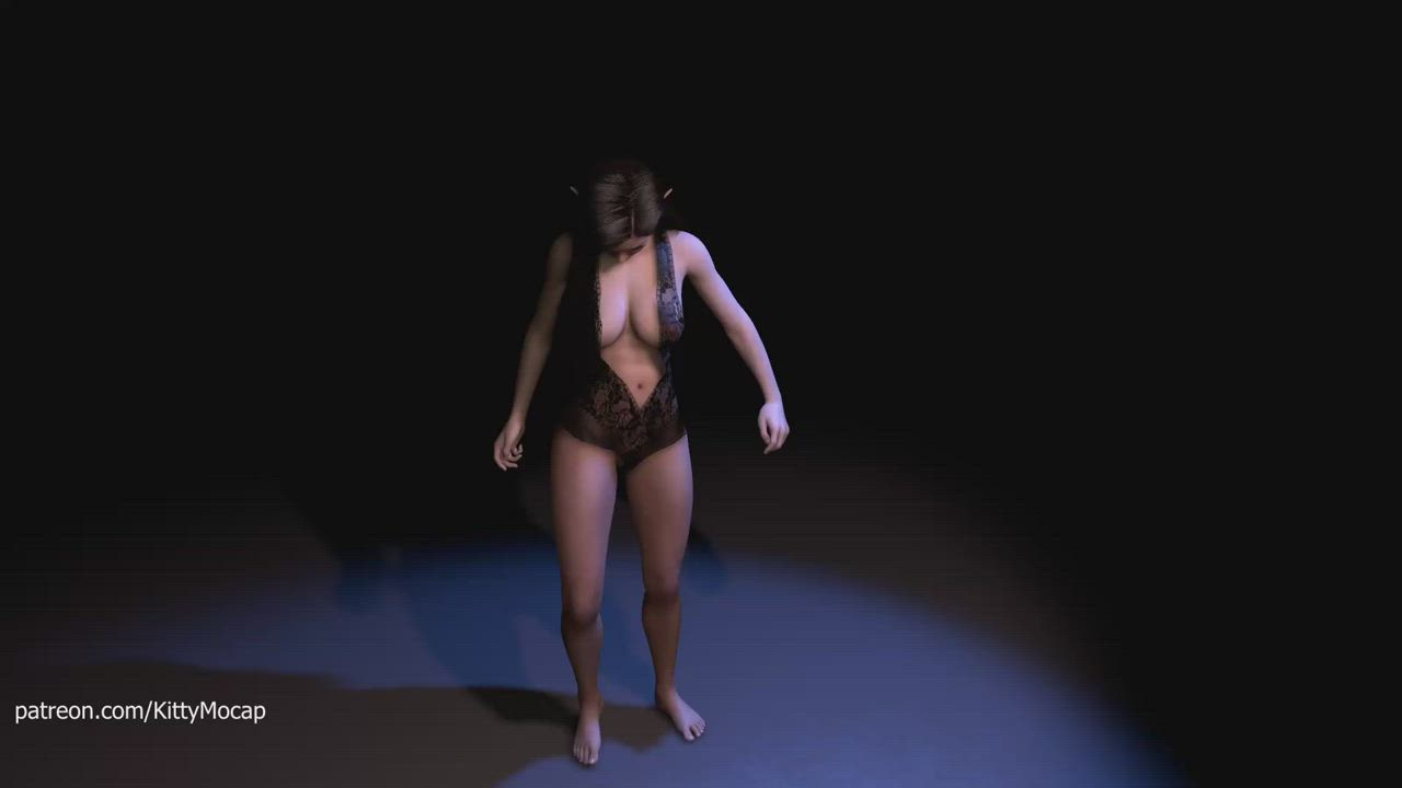 KittyMocap - Erotic Dance Motion Capture by Real girl