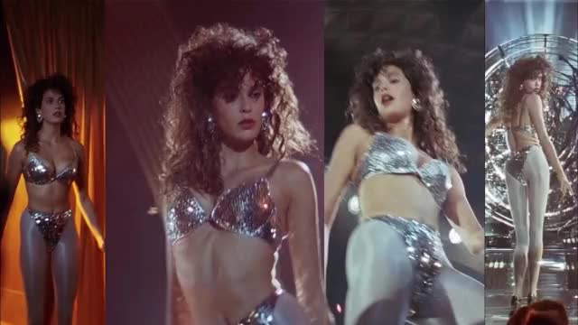 Teri Hatcher - Tango & Cash (1989) - split-screen, mini-loop edit in dance outfit