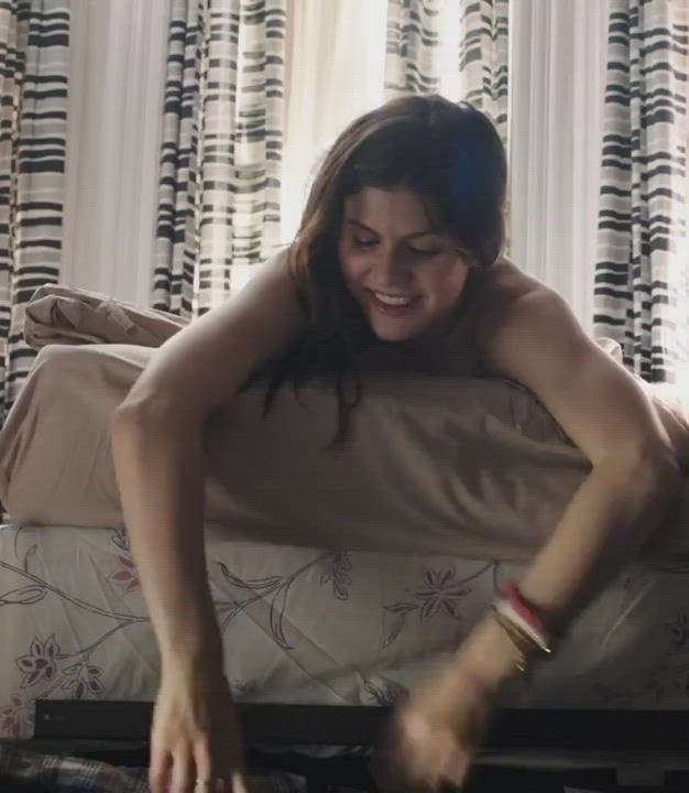 Alexandra Daddario Has Tits So Big You Can See Them From The Back