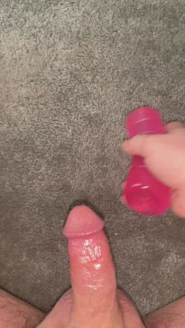 Big Dick Male Masturbation Toy clip