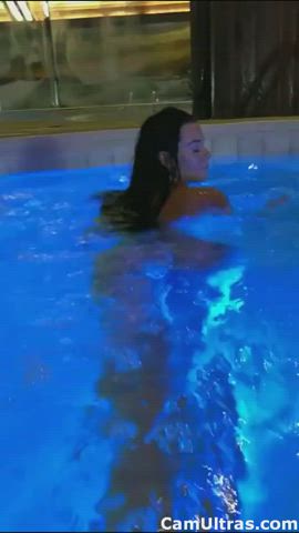 Ass Big Ass Hotwife NSFW Nude Pool Pornstar Swimming Pool Wet clip