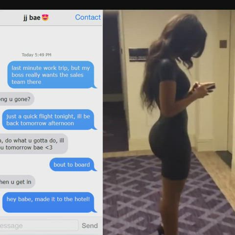 BWC Big Ass Caption Cheating Doggystyle Dress Ebony Girlfriend Hotel clip
