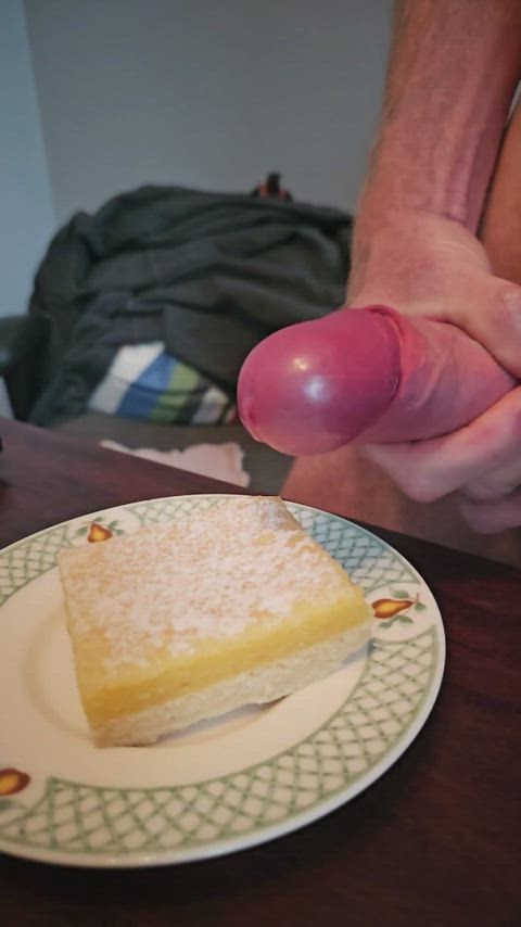 close up cumshot food fetish slow motion clip