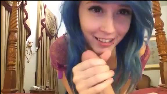 Blue haired cutie