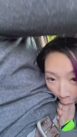 amateur asian asianhotwife blowjob car sex japanese monique mae outdoor public clip