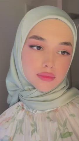 clothed hijab model solo clip