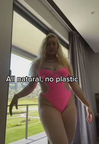 big ass bikini blonde natural onlyfans squeezing tease thick clip