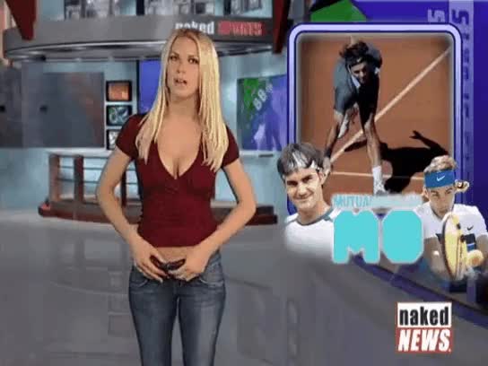 Naked News Whitney St John in the Sports