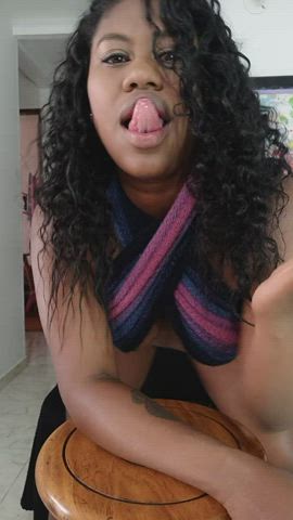 Big Tits Clit Rubbing Dancing Ebony Fake Boobs Latina MILF Pussy Smile clip