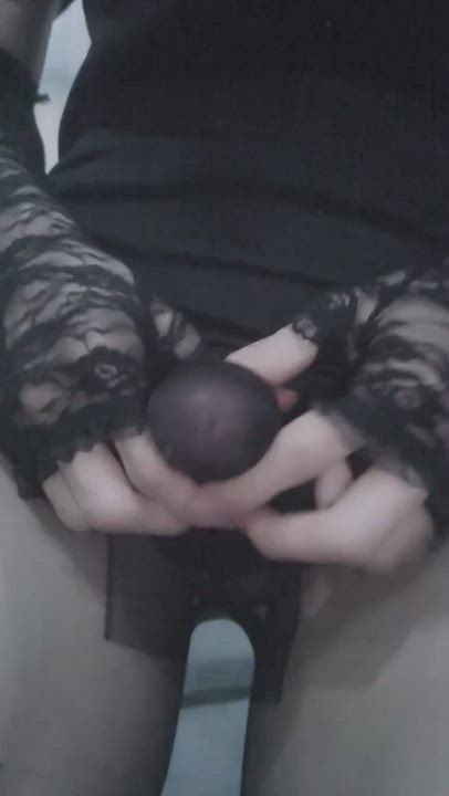 Crossdressing Cum Little Dick Sissy clip