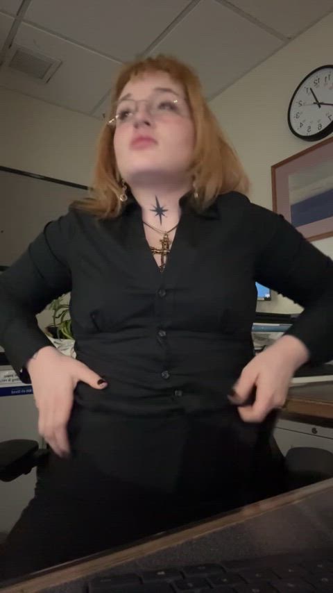 humiliation jiggling milf nipples public secretary slut small tits work r/caughtpublic