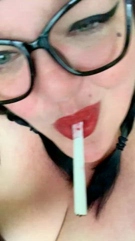 My lipstick ruined this cigarette. What a mess!
