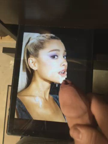 Ariana Grande Cock Facial Uncut clip