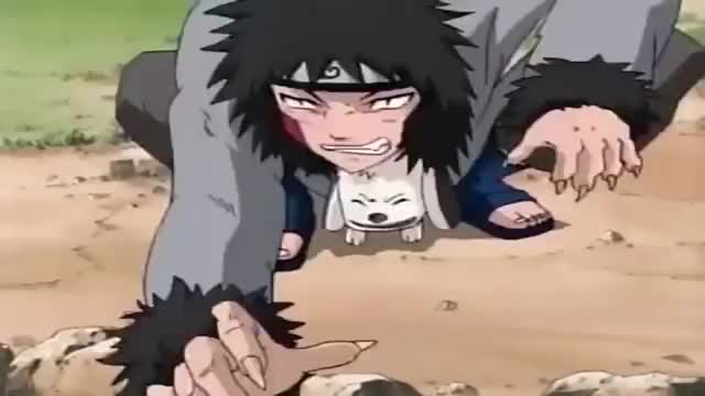 Naruto,Choji,Shikamaru,Kiba and Neji vs Jirobo
