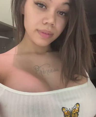 Showing off my big tits for karma