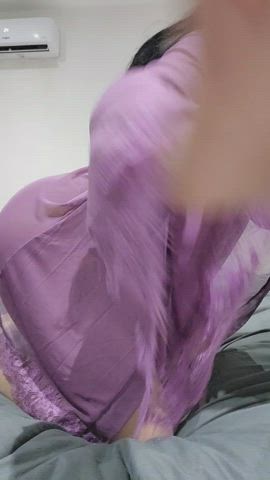 ass bed sex doggystyle fansly lingerie onlyfans robe striptease tease teasing clip
