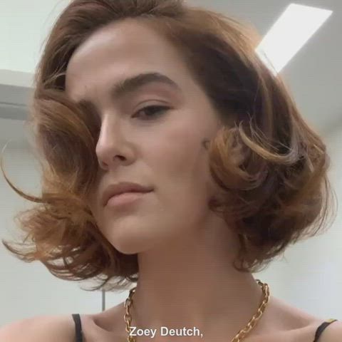 brunette celebrity zoey deutch clip