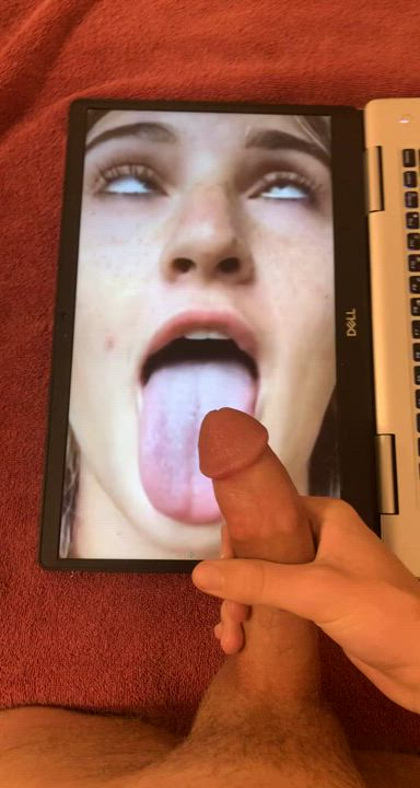 Ahegao cumtribute for Casie