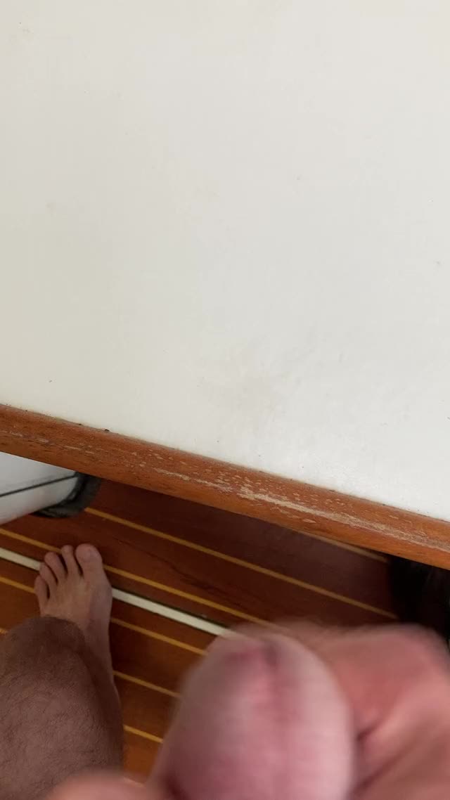 Cumshot on boat