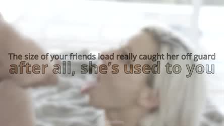Caption Cheating Cuckold Facial Hotwife Sharing clip