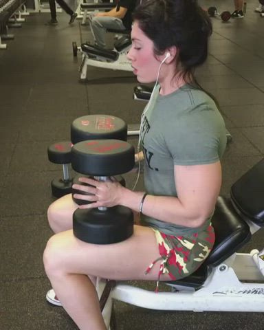 Gym Small Tits Workout clip