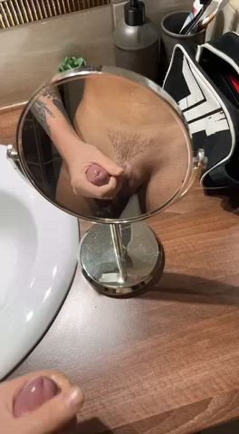 cum cumshot mirror solo clip