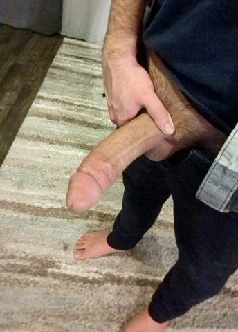 Pregaming and stroking my thick cock before a night out