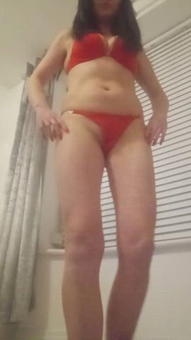 reeling sexy in my red lingerie x