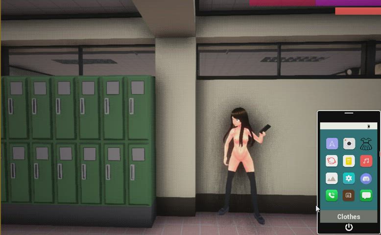 3d animation anime exhibitionism exhibitionist flashing stripping clip