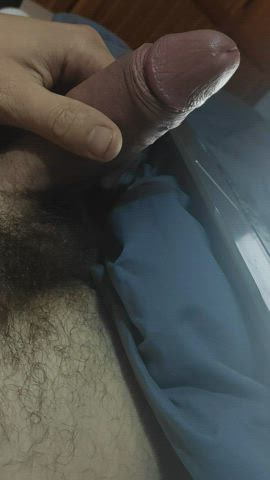 masturbating penis precum clip