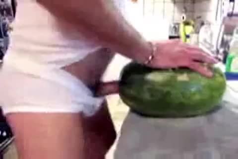 Humping a watermelon
