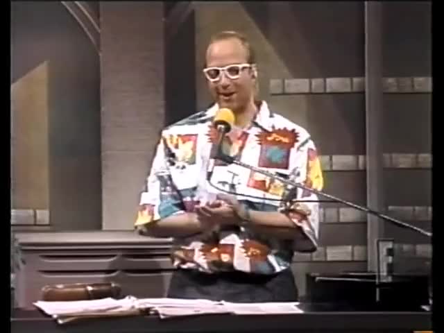 Chris Elliott as Paul Shaffer on Late Night, March 25, 1987