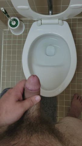I love pissing while hard, ladies want to see what we can do with it?