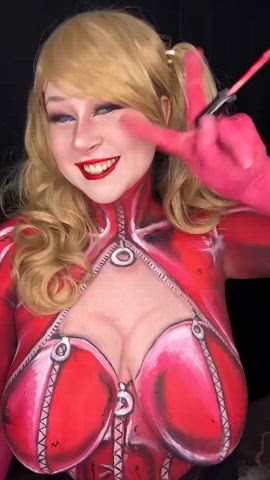 big tits busty cosplay natural tits solo clip