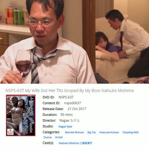 big tits boss caption cuckold groping housewife husband jav japanese clip